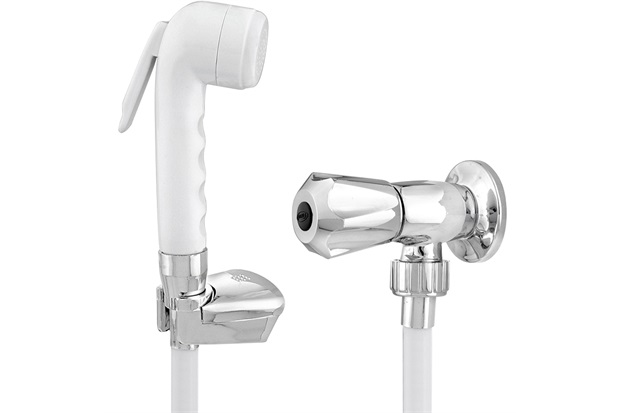 Ducha Higiênica com Gatilho Branca E Cromada